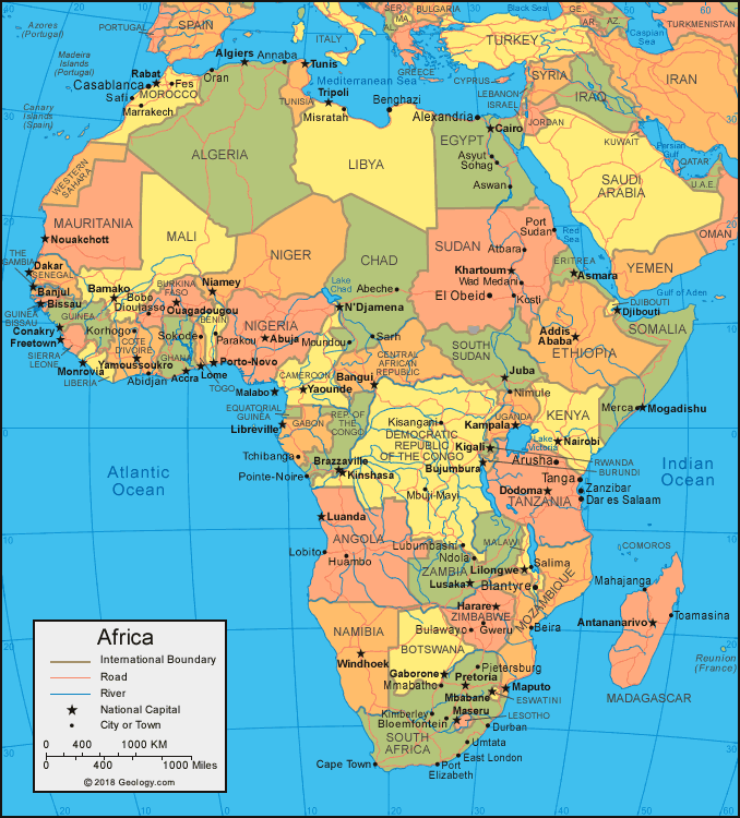 نقشه افریقا